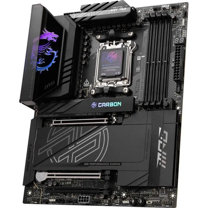 MSI MPG X870E CARBON AM5 ATX Gaming Motherboard, 4x SATA 6Gb/s, AMD Wi-Fi 7,USB 4.0 by MSI - Image 5