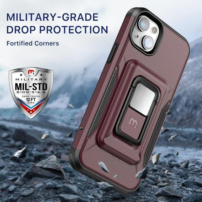 MyBat Pro Stealth Series Phone Case with MagKick for iPhone 14 Plus - Plum - Brand New by MyBat Pro - Image 4