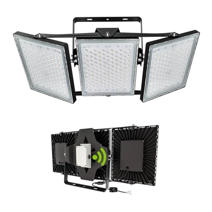 STASUN 900W Dusk to Dawn LED Flood Light, 90000lm 6000K Super Bright Outdoor Lighting, IP66 Waterproof, Floodlight for Backyard, Sport Court, Parking Lot, Stadium, Arena, Commercial by STASUN - Image 1