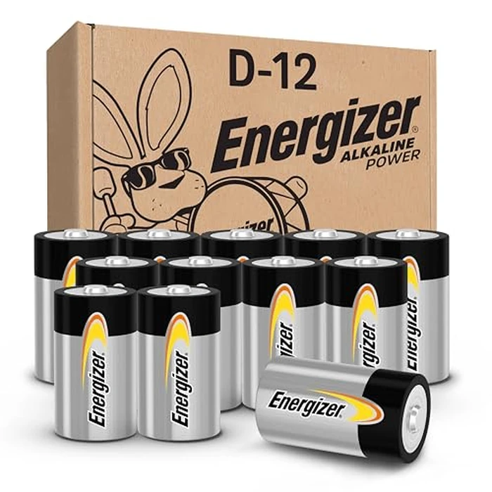Energizer Alkaline Power D Batteries 12 Count (Pack of 1), Long-Lasting Alkaline Size D Batteries by Energizer - Used - Good condition - US$13.91