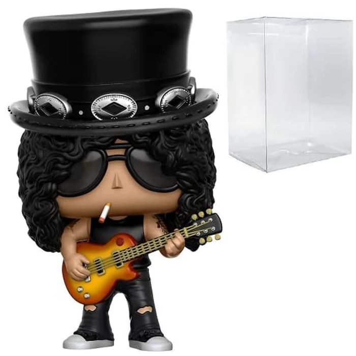 Funko Guns N' Roses - Slash Pop! Rocks Vinyl Figure (Bundled with Compatible Pop Box Protector Case) by Funko - Used - Like New condition - US$18.94