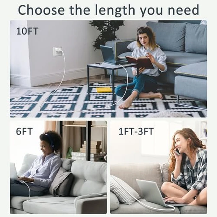 USB C to USB C Charging Cable for Apple 2Pack 6ft,Long Type C to C Fast Charger Cord,for iPhone 17/Air/16/16e/15/Pro/Plus/Pro Max,for MacBook Pro/Air,for iPad Pro12.9/11in,Air 4/5,Mini 6/7 60W by BSTOEM - Image 9