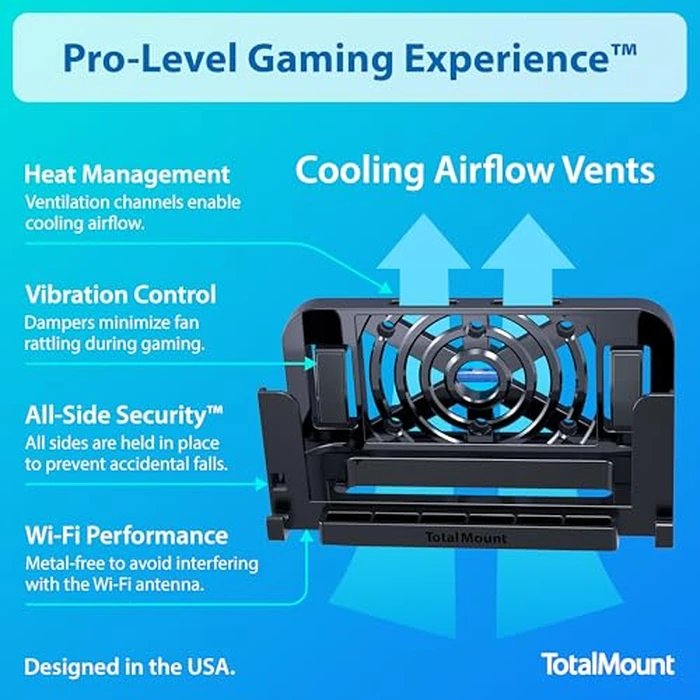 TotalMount Wall Mount for Nintendo Switch 2 (Mounts Switch 2 by TV) - Switch 2 Black by TotalMount - Image 4