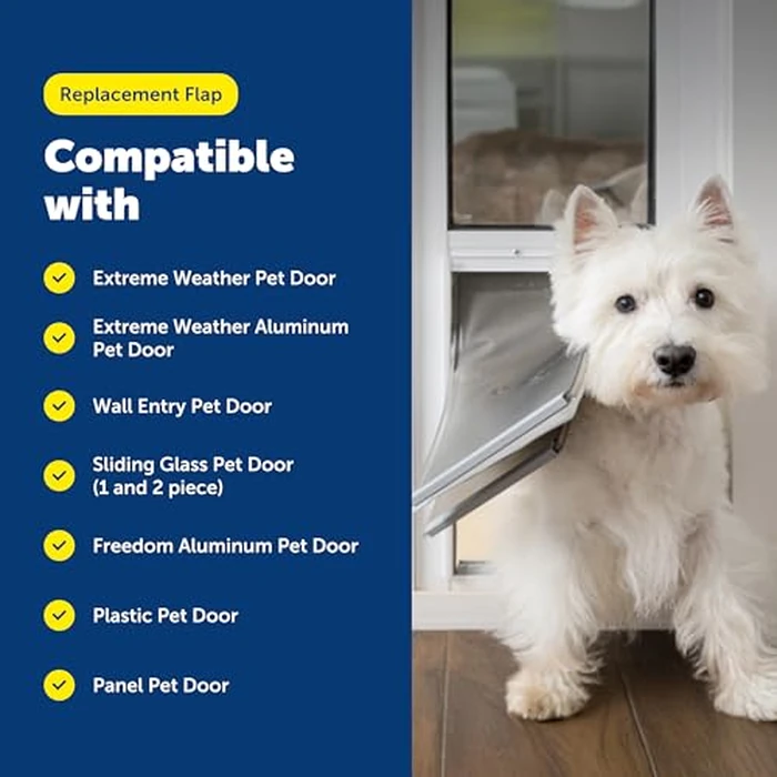 PetSafe Original Replacement Flap - Doggie Door Vinyl Replacement Flap for Sliding Glass Pet Door - Durable & Made with Non-Toxic Materials - 8 7/8" H x 5 1/8" W - Large by PetSafe - Image 5