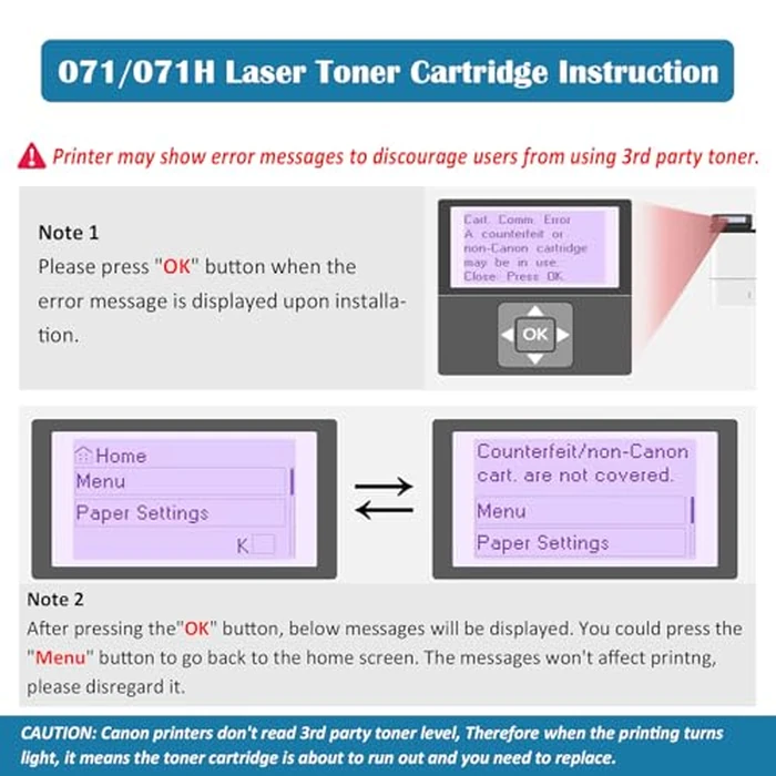 Aseker Compatible 071H CRG071H CRG-071H Toner Cartridge for Canon imageCLASS LBP122dw LBP122 LBP120 MF270 MF272dw MF273dw MF275dw Printers High Capacity 2500 Pages ( Black x 1 ) by ASEKER - Image 2