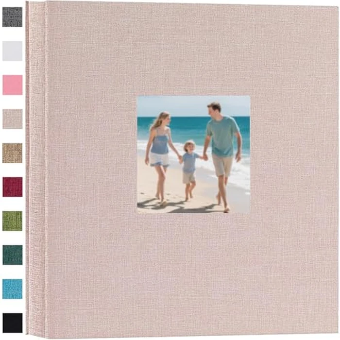 Finksy Linen Hardcover Photo Album 4x6 600 Photos Large Capacity for Family Wedding Anniversary Baby Vacation by Finksy - Used - Very Good condition