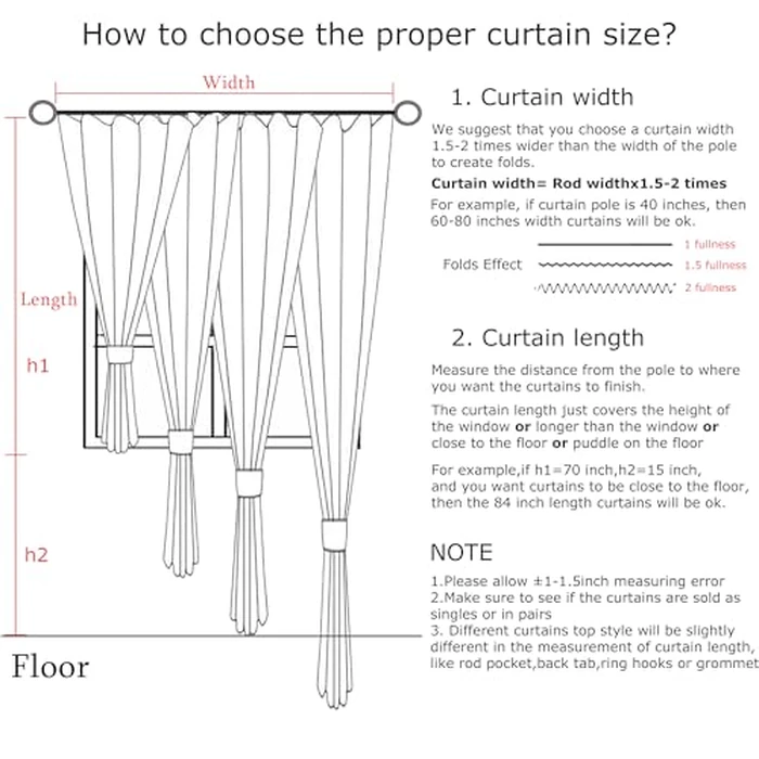 Vision Home White Pinch Pleated Semi Sheer Curtains Textured Light Filtering Window Curtains 95 inch for Living Room Bedroom Rayon Blended Pinch Pleat Drapes with Hooks 2 Panels 40" Wx95 L by Vision Home - Image 4