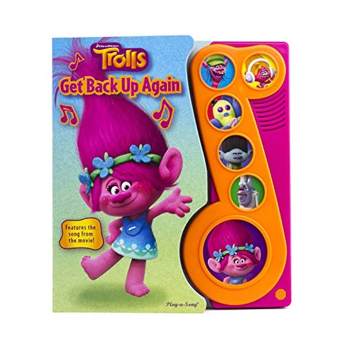 DreamWorks Trolls - Get Back Up Again Little Music Note Sound Book - Play-a-Song - PI Kids by Phoenix International Publications - Used - Very Good condition