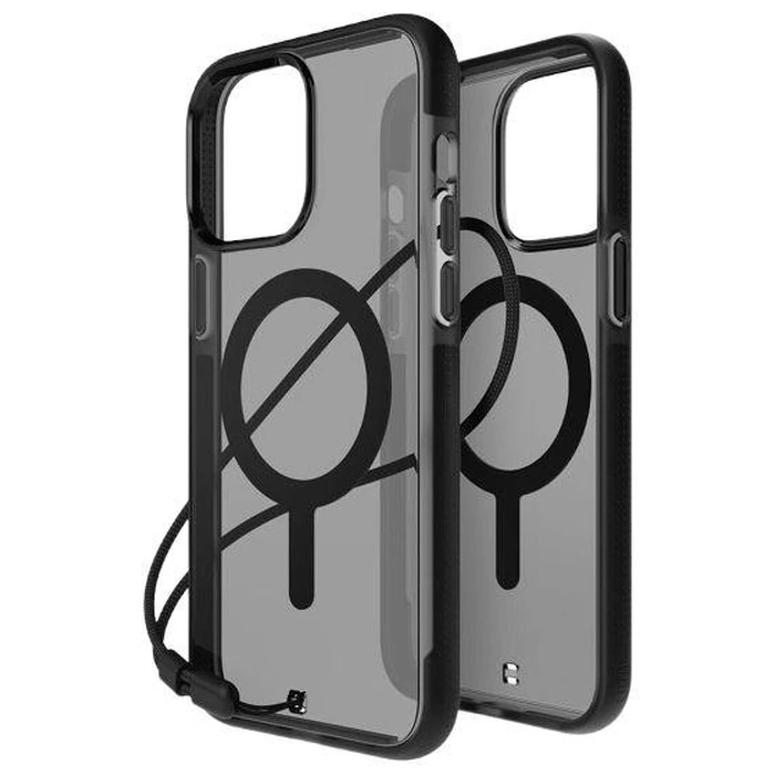 BodyGuardz Ace Pro with MagSafe Phone Case for iPhone 15 Pro Max - Smoke/Black by BodyGuardz - Refurbished - Acceptable condition - US$27.99