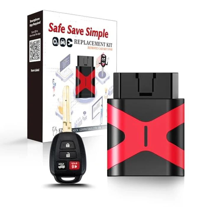 Auto Key Max DIY Programmer Tool ，Programmable Keyfob, Simple car Key fob Replacement for 2013-2015 Toyota Rav4 2014-2016 Prius C V,2014-2017 Camry,HYQ12BEL with H Chip by AUTO KEY MAX - Used - Like New condition