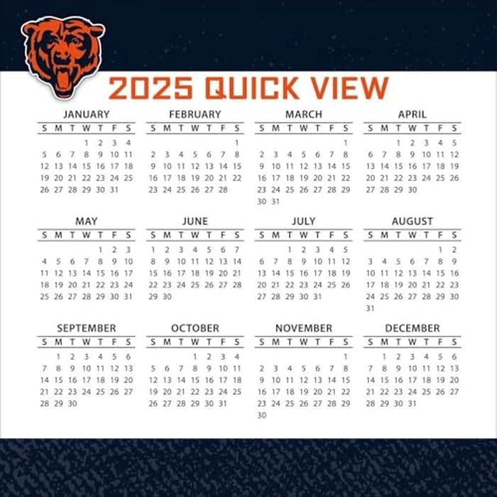 Turner Sports Chicago Bears 2025 Box Calendar (25998053033) by Turner Licensing - Image 4