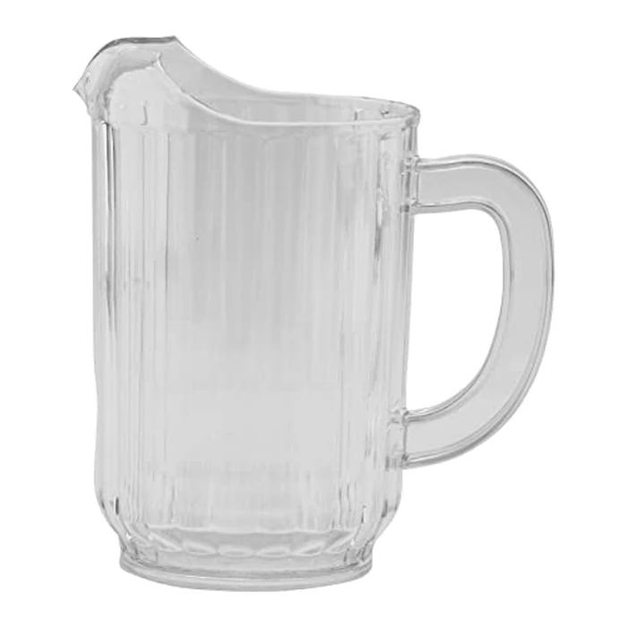 G.E.T. P-3032-1-CL BPA-Free Break-Resistant Restaurant Style Plastic Pitcher, 32 Ounce, Clear (Set of 12) by GET - Image 2