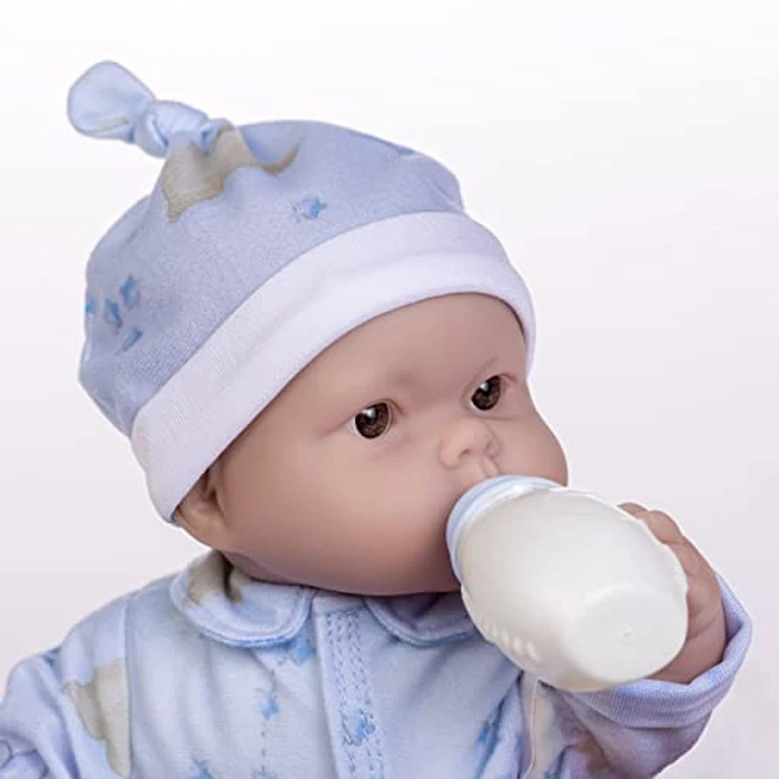 Twins 13" Realistic Soft Body Baby Dolls | JC Toys - Berenguer Boutique | Twins Gift Set with Removable Outfits and Accessories | Pink and Blue | Caucasian | Ages 2+ by JC Toys - Image 4