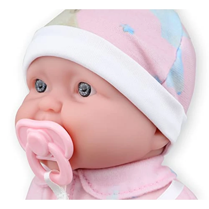 Twins 13" Realistic Soft Body Baby Dolls | JC Toys - Berenguer Boutique | Twins Gift Set with Removable Outfits and Accessories | Pink and Blue | Caucasian | Ages 2+ by JC Toys - Image 5