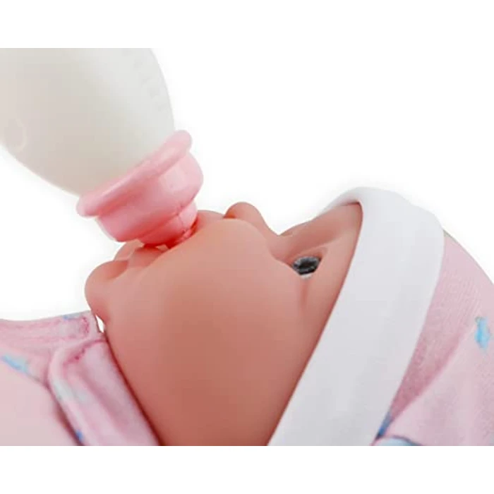 Twins 13" Realistic Soft Body Baby Dolls | JC Toys - Berenguer Boutique | Twins Gift Set with Removable Outfits and Accessories | Pink and Blue | Caucasian | Ages 2+ by JC Toys - Image 6