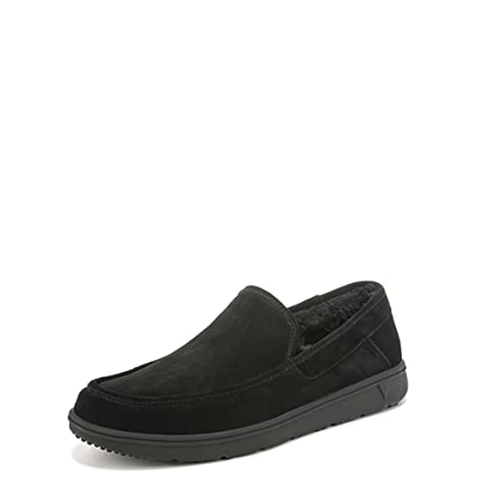 Vionic Men's Gustavo Slipper Black Suede 9.5 M by Vionic - Image 1