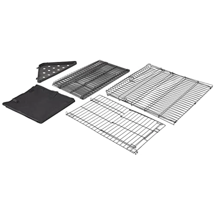 Amazon Basics Leakproof Canvas Bottom Guinea Pig Cage, Easy to Clean Small Animal Habitat with Divider Set, Indoor/Outdoor, Portable, No Tools Needed, 47.6"L x 24.2"W x 14"H, Black by Amazon Basics - Image 6