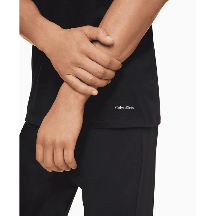 Calvin Klein Men's Cotton Classics 3-Pack Undershirts, 3 BLACK - CREWNECK, S by Calvin Klein - Image 4