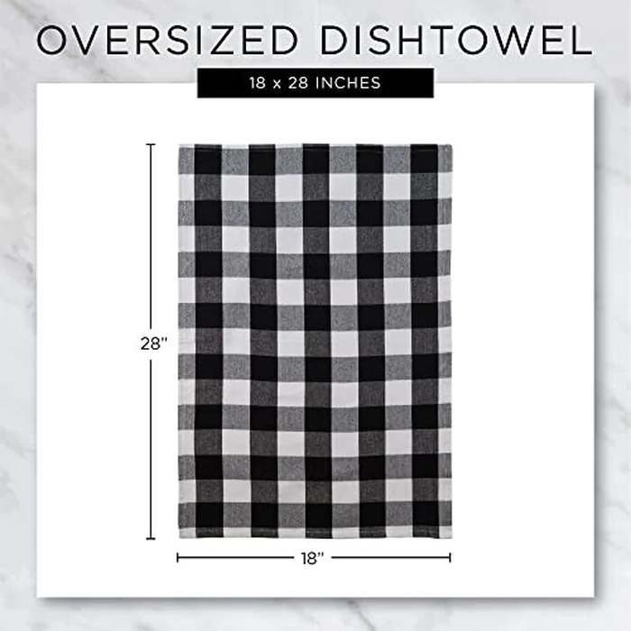 DII Assorted Woven Kitchen Set, Dishtowel, 18x28, Dishcloth, 13x13, Dark Green, 5 Piece by DII - Image 7