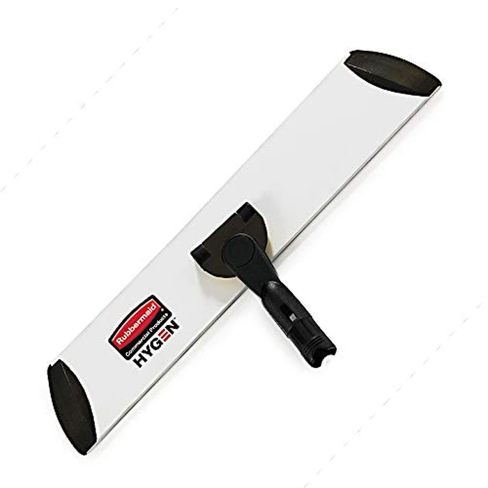 Rubbermaid Commercial Products HYGEN Microfiber Quick-Connect Mop Frame 17 inch Silver for Janitorial/Professional/Industrial Cleaners for Heavy-Duty Floor Cleaning/Mopping/Dusting by Rubbermaid Commercial Products - Used - Acceptable condition