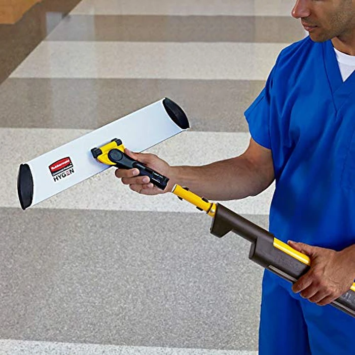 Rubbermaid Commercial Products HYGEN Microfiber Quick-Connect Mop Frame 17 inch Silver for Janitorial/Professional/Industrial Cleaners for Heavy-Duty Floor Cleaning/Mopping/Dusting by Rubbermaid Commercial Products - Image 6