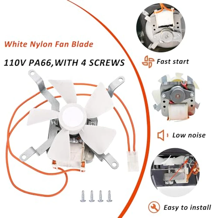 Hisencn Induction Fan Kit Replacement for Pit Boss, Traeger, Camp Chef Wood Pellet Grills, Sam's Club Pellet Grills,Z Grills, Combustion Fan Replacement Parts, 110V PA66 by Hisencn - Image 3