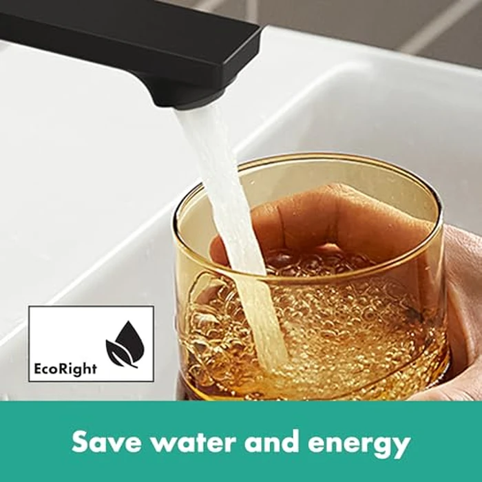 hansgrohe Rebris E 1 Hole, Single Handle, Bathroom Sink Faucet for Vanity with Pop-Up Drain Assembly, 1.2 GPM, Chrome, 72557001 by hansgrohe - Image 8