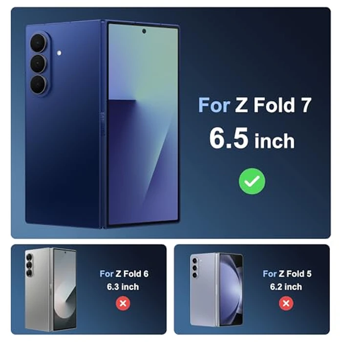 WILLONE for Samsung Galaxy Z Fold 7 Case Magnetic Clear, Hinge Protection, Shockproof, Compatible with Wireless Charging, Transparent by WILLONE - Image 7