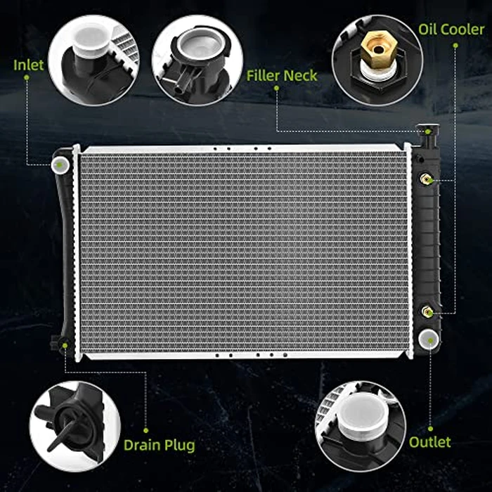 AUTOSAVER88 Radiator Compatible with 1988 1989 1990 1991-1995 Chevrolet GMC C/K Pickup C1500 C2500 C3500 K1500 K2500 K3500 4.3L 5.0L 5.7L V6 V8 W/O EOC by AUTOSAVER88 - Image 4