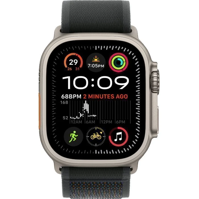 Apple Watch Ultra 2 (Cellular + GPS) - 64GB - 49mm - Titanium Titanium Case with Black Textile Alpine Loop Band - One Size by Apple - Refurbished - Excellent condition - US$561.99