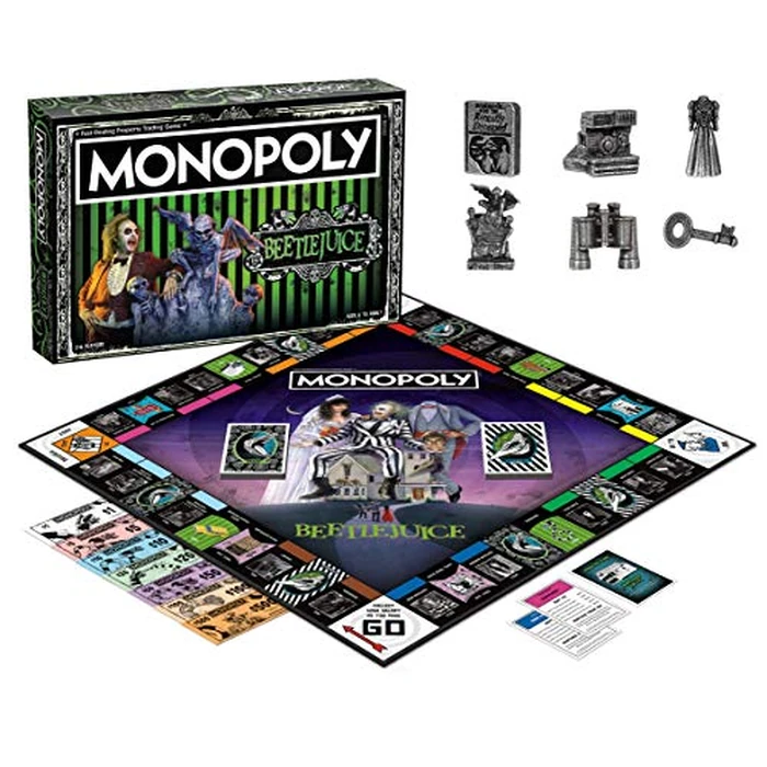 Monopoly Beetlejuice Board Game | Based on The 80’s Fantasy Film Beetlejuice | Officially Licensed Beetlejuice Merchandise | Themed Classic Monopoly Game by USAOPOLY - Image 2