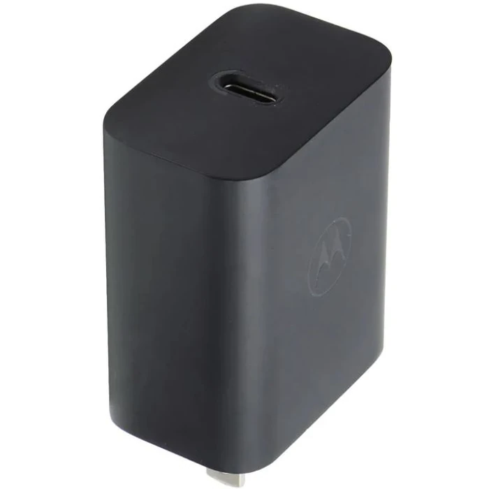 Motorola TurboPower 30 USB-C AC Power Supply Wall Charger (MC-301) - Black by Motorola - Image 1