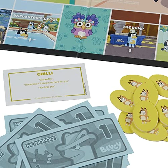 Hasbro Gaming Monopoly Junior Bluey Edition Board Game | Kids Play as Bluey, Bingo, Mum & Dad for Girls & Boys | Ages 5+ (Amazon Exclusive) by Monopoly - Image 9