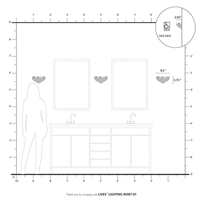 Livex Lighting, 40987-01, Amador, Half Moon Sconce, Antique Brass by Livex - Image 8