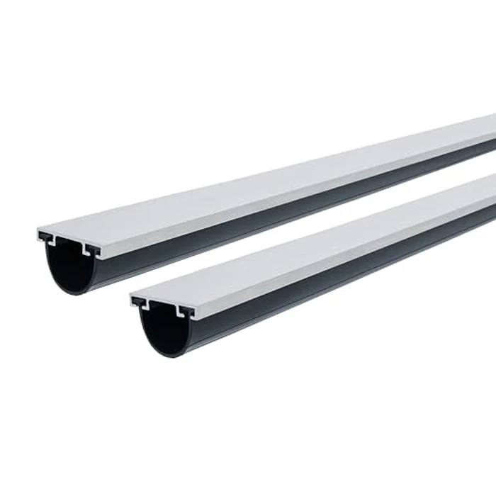 M-D Building Products 87668 18-Feet Universal Aluminum and Vinyl Garage Door Bottom, Black by M-D Building Products - Used - Like New condition