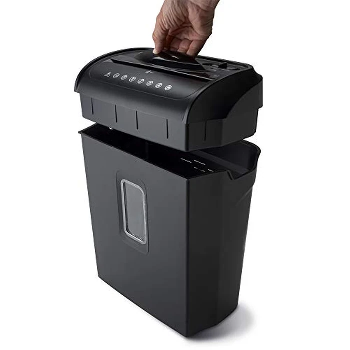 Aurora AU608MB High-Security 6-Sheet Micro-Cut Paper Credit Card Shredder with 3.5-Gallon Wastebasket, 4-Minute Continuous Running Time, Security Level P-4, Black by Aurora - Image 4