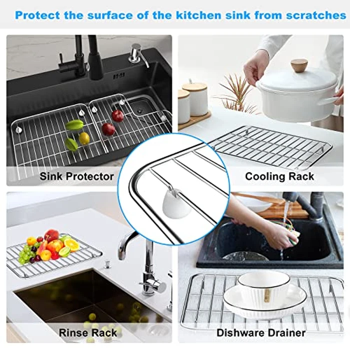 K-6639-ST Bottom Basin Racks For Kohler K-6488 and K-6489 Bottom Basin Racks Right & Left Replacement kohler sink accessories(Stainless Steel) by JIOTAR - Image 4