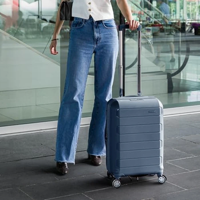 Traveler's Choice Pagosa Indestructible Hardshell Expandable Spinner Luggage, Slate Blue, 26-Inch Medium, Traveler's Choice Pagosa Indestructible Hardshell Expandable Spinner Luggage by Traveler's Choice - Image 2