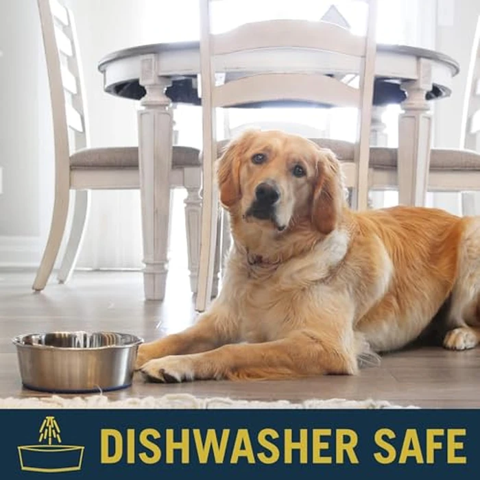 OurPet's Durapet Stainless Steel Bowl, 4 Cups, 6.9''X6.9''X2.5'' by Our Pets - Image 4