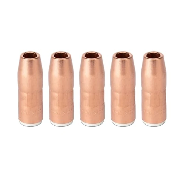 Hasweld 5PK Nozzle N-M1218C 1/2" ID 1/8" Recess AccuLock MDX Fits Miller MDX-250 EZ-Select MIG Welding Guns Part by Hasweld - Used - Like New condition - US$24.58