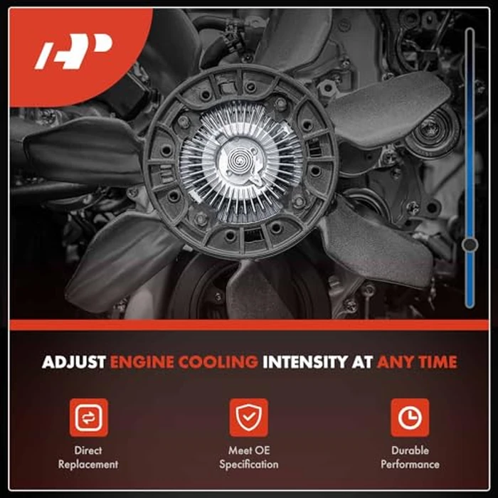 A-Premium Engine Cooling Fan Clutch Compatible with Ford F-150 1999-2000, F-450, F-250 F-350 F-450 F-550 Super Duty, F53, E-350 Club Wagon & More, 5.4L 6.8L, Reverse Rotation, Counter Clockwise by A-Premium - Image 2