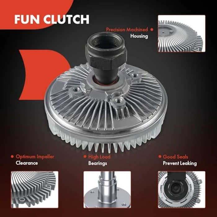 A-Premium Engine Cooling Fan Clutch Compatible with Ford F-150 1999-2000, F-450, F-250 F-350 F-450 F-550 Super Duty, F53, E-350 Club Wagon & More, 5.4L 6.8L, Reverse Rotation, Counter Clockwise by A-Premium - Image 3