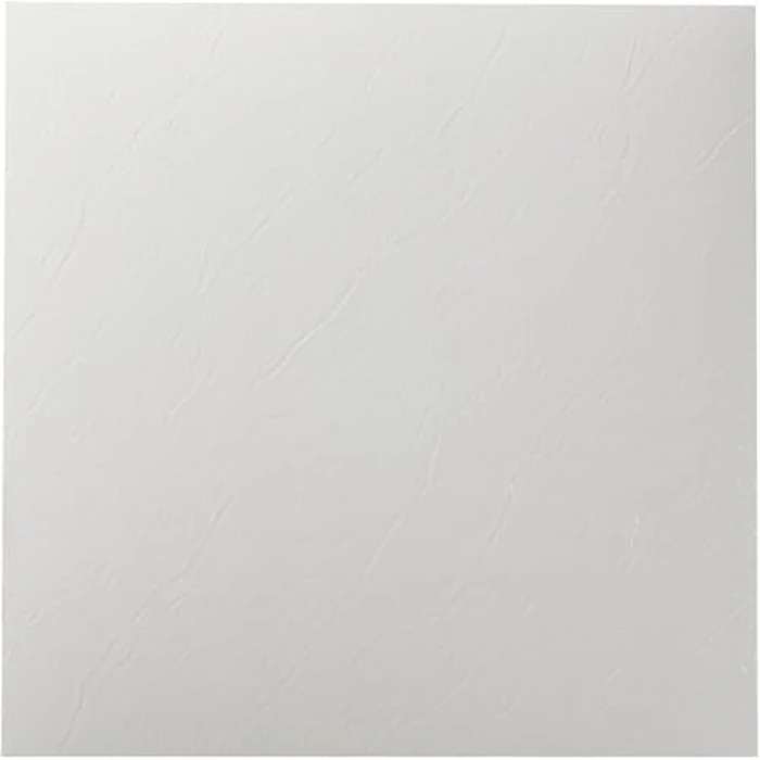 Sterling Self Adhesive 12-Inch Vinyl Floor Tiles, 20 Tiles - 12" x 12", Plain White Pattern - Peel & Stick, DIY Flooring for Kitchen, Dining Room, Bedrooms & Bathrooms by Achim Home Decor by ACHIM - Used - Acceptable condition - CA$17.75