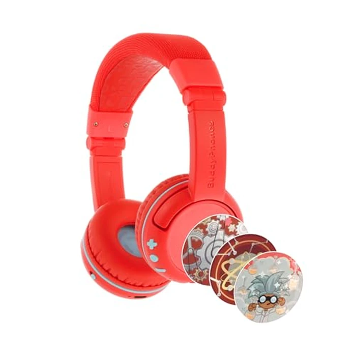Made for Amazon Bluetooth Kids Headphones Age (3-7) | Red by ONANOFF - Image 1