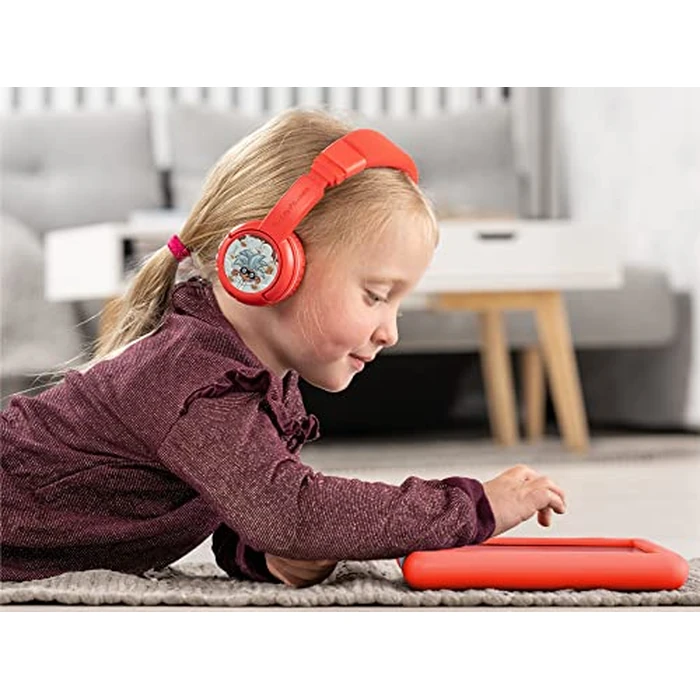 Made for Amazon Bluetooth Kids Headphones Age (3-7) | Red by ONANOFF - Image 3
