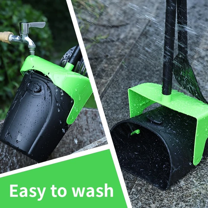 ienjoyed Pooper Scooper Large Swivel Bin & Rake with 160 Waste Bags,Heavy Duty Dog Pooper Scooper with Bag Attachment for Dogs, Long Handle Poop Scooper with Lid for Yard, Grass, Gravel(Green) by ienjoyed - Image 9