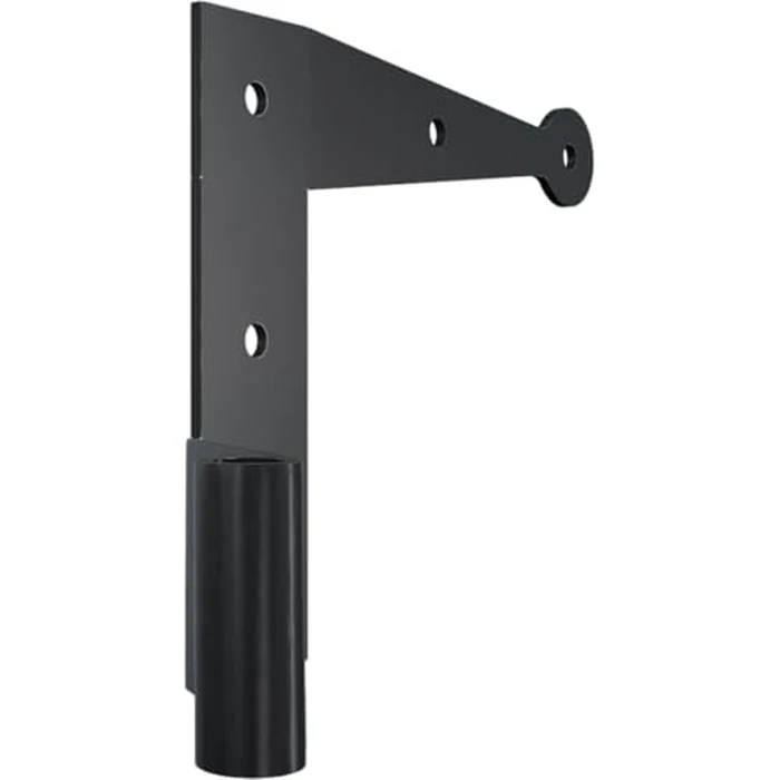 SteelTek L-Hinge with 1 1/2" Offset (Sold as Pair), 304 Stainless Steel, Powder Coated Black by Ekena Millwork - Image 3