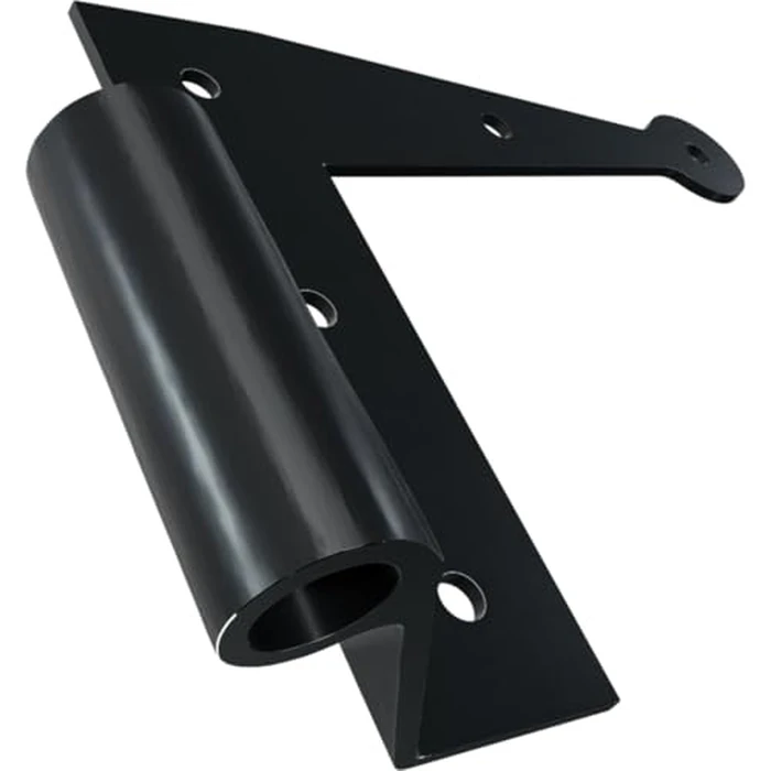 SteelTek L-Hinge with 1 1/2" Offset (Sold as Pair), 304 Stainless Steel, Powder Coated Black by Ekena Millwork - Image 6