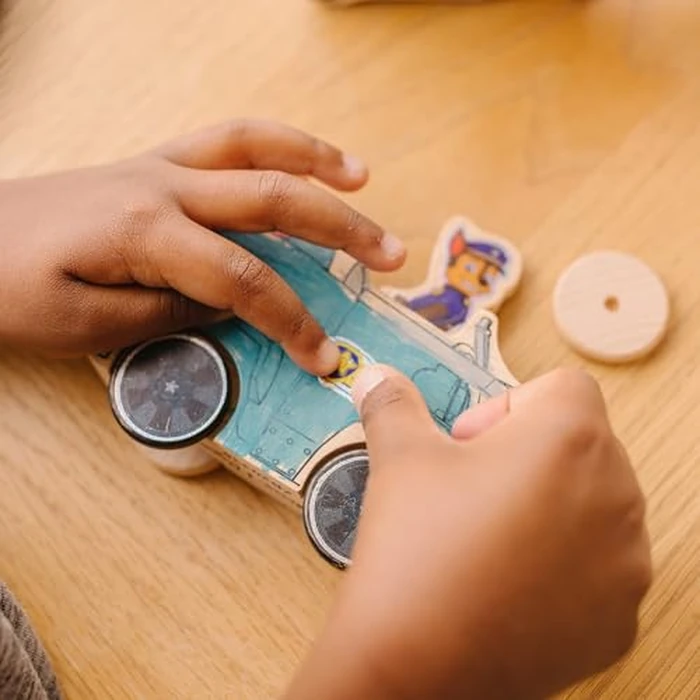 Melissa & Doug PAW Patrol Wooden Vehicles Craft Kit - 3 Decorate Your Own Vehicles, 3 Play Figures by Melissa & Doug - Image 8