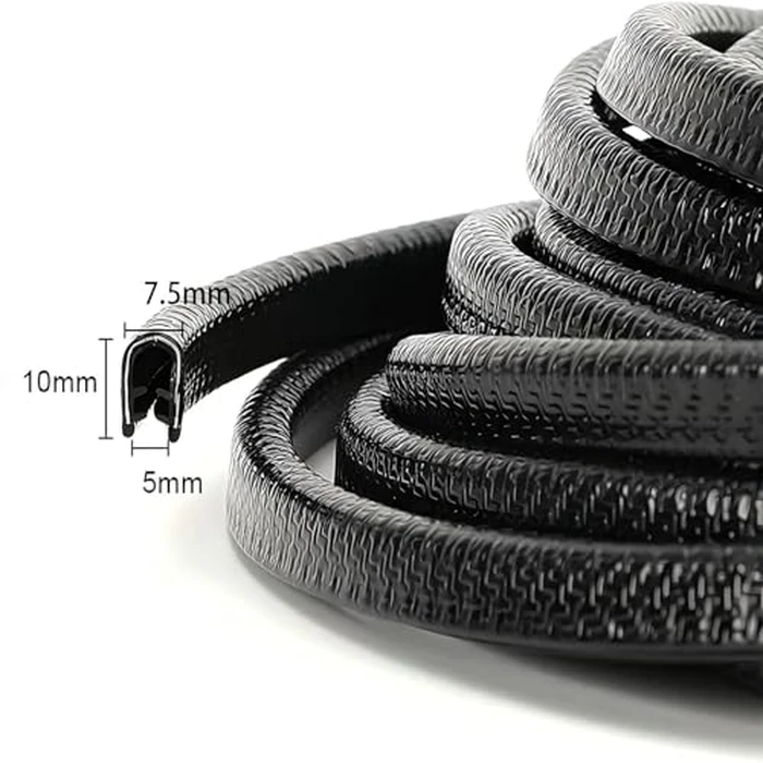 GOMADEIT 32.8Ft(10M) Car Door Edge Protector, U Shape Rubber Edge Trim, Car Door Edge Guards fits for Most Car (Black) by GOMADEIT - Image 4